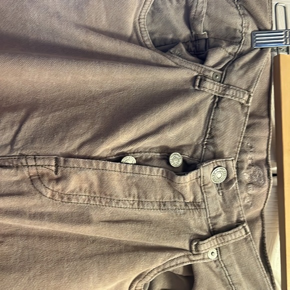 Men’s dark beige size 34 casual pants, 7 For All Mankind - Picture 2 of 6